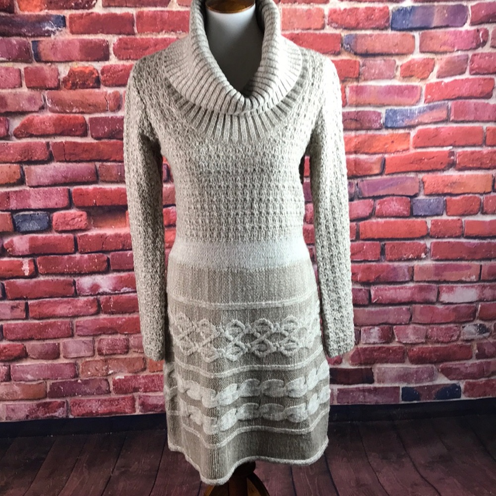 Soft Surroundings Sweater Beige Sweater Dress S